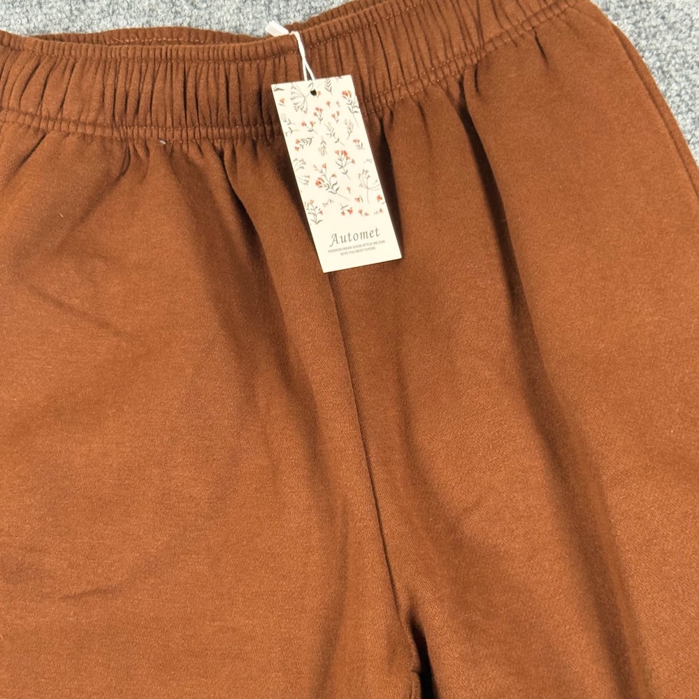 Automet Brown Sweatpants Lounge Pants Comfy Cozy Casual Drawstring Joggers‎ XS